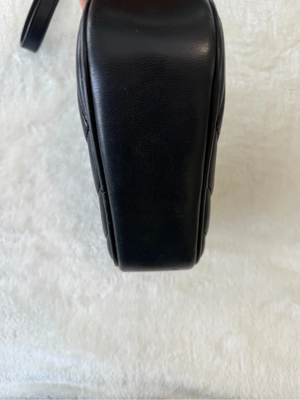 Tory Burch Kira Chevron Powder-Coated Small Camera Bag